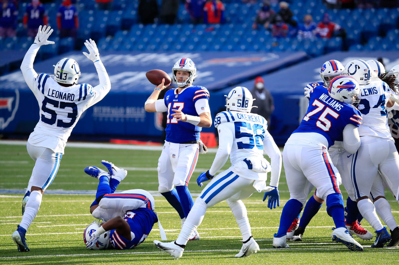 Allen drops back